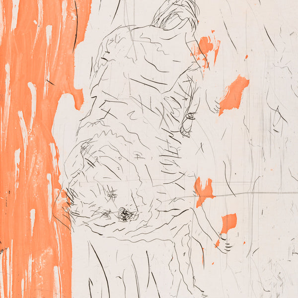 Georg Baselitz: Schlafende Hunde etching