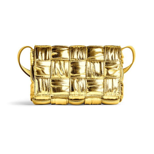 Bottega Veneta: Small Cassette Bag (Gold)