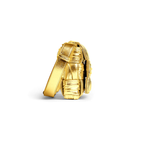 Bottega Veneta: Small Cassette Bag (Gold)