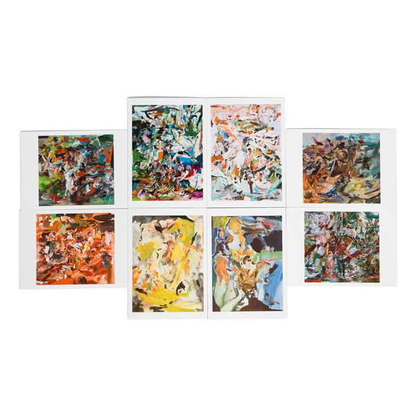 Eight cards in the Cecily Brown Notecard Set