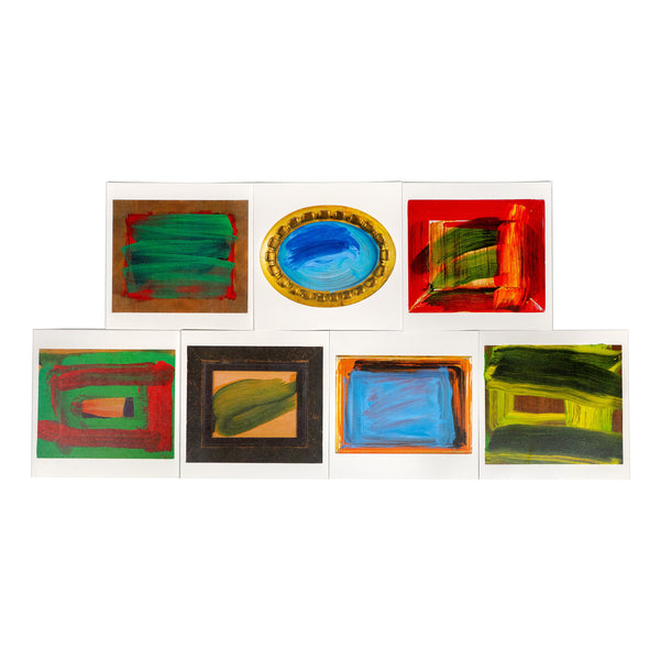 Seven cards in the Howard Hodgkin: Seven New Paintings Notecard Set