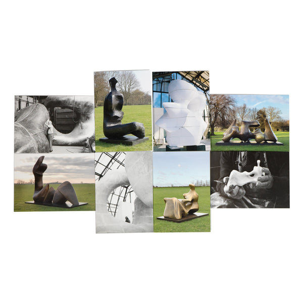 Eight cards in the Henry Moore: Late Large Forms Notecard Set