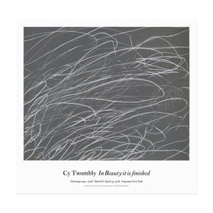 Cy Twombly poster, depicting the painting Untitled (1969)