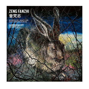 Zeng Fanzhi poster, depicting the painting Hare