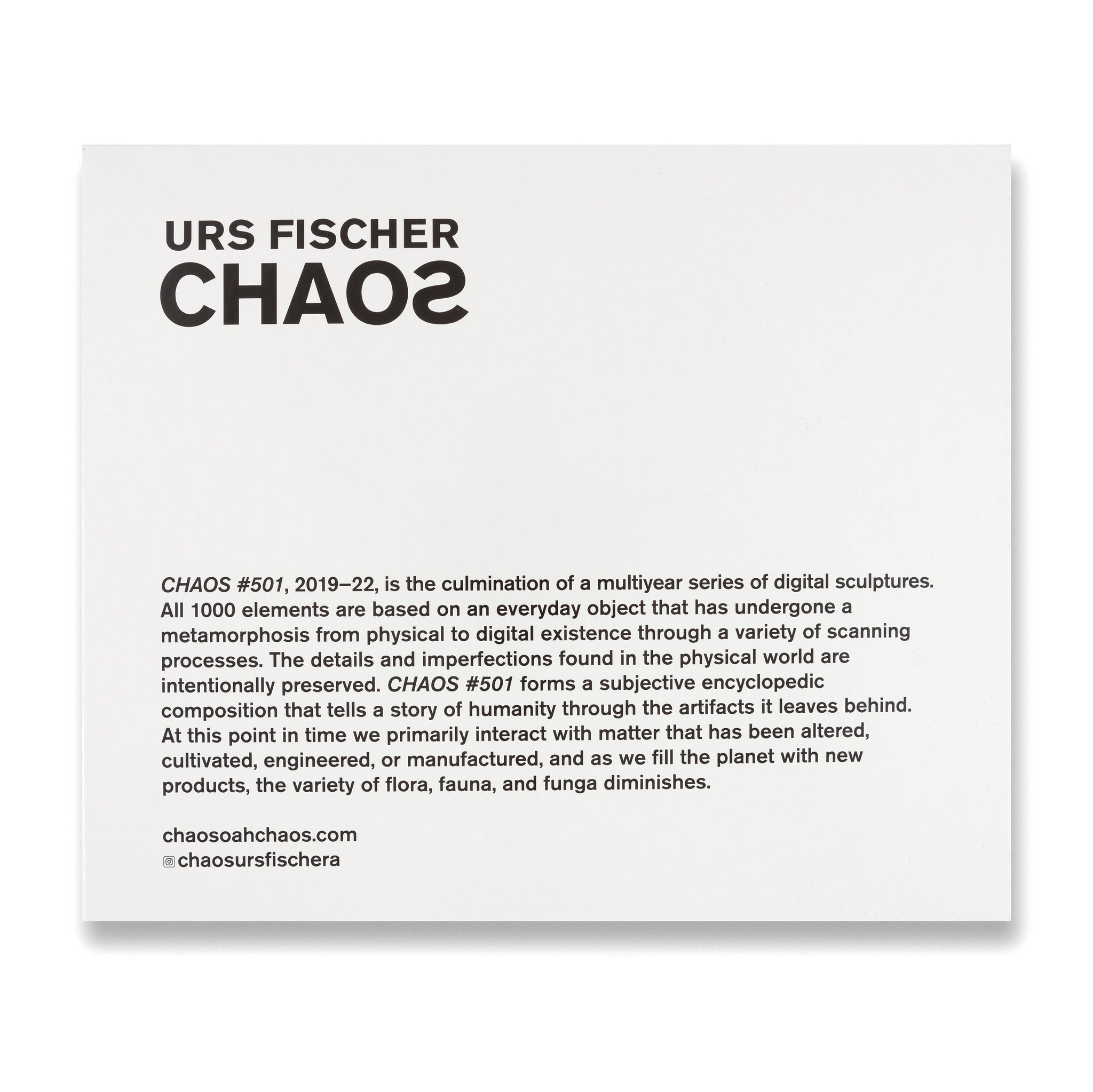 Urs Fischer: CHAOS Jigsaw Puzzle | Gagosian Shop Urs Fischer: CHAOS Jigsaw Puzzle | Gagosian Shop