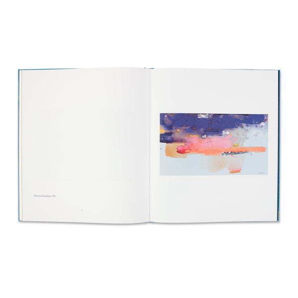 Interior spread of the book Helen Frankenthaler: Drawing within Nature: Paintings from the 1990s
