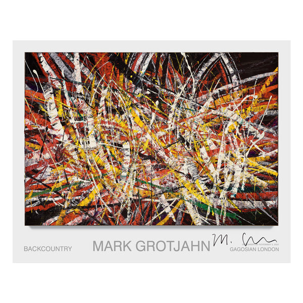 Mark Grotjahn: Backcountry signed poster featuring painting