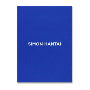 Cover of blue box version of Simon Hantaï: Les blancs de la couleur, la couleur du blanc