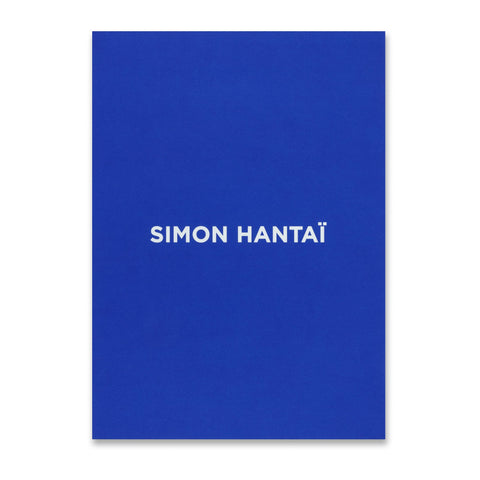 Cover of blue box version of Simon Hantaï: Les blancs de la couleur, la couleur du blanc