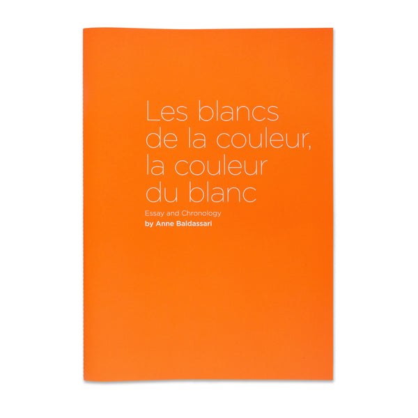 Simon Hantaï: Les blancs de la couleur, la couleur du blanc orange booklet