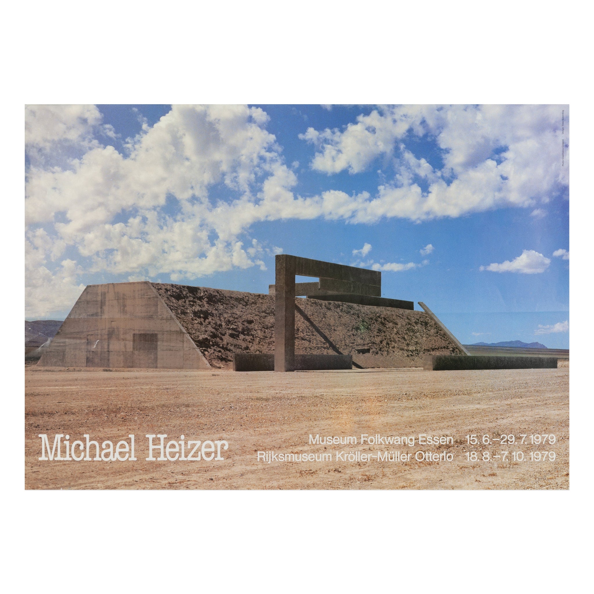 Michael Heizer rare poster, featuring City