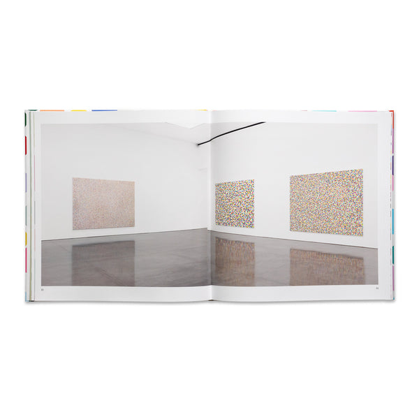 Interior spread of the book Damien Hirst: Colour Space Paintings