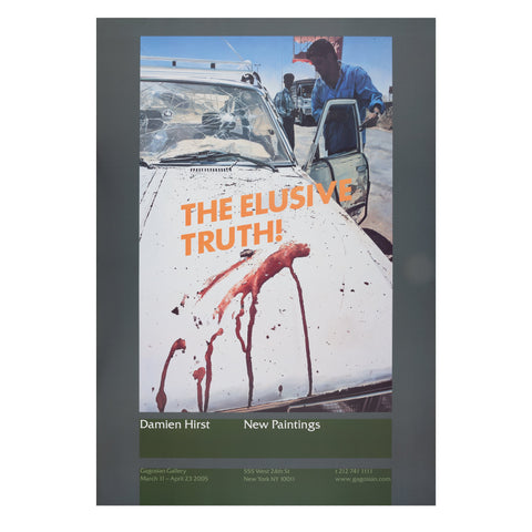 Damien Hirst: The Elusive Truth poster, depicting Suicide Bomber (Aftermath)