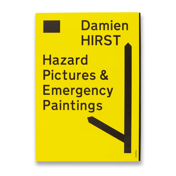 Back cover of the book Damien Hirst: Hazard Pictures & Emergency Paintings