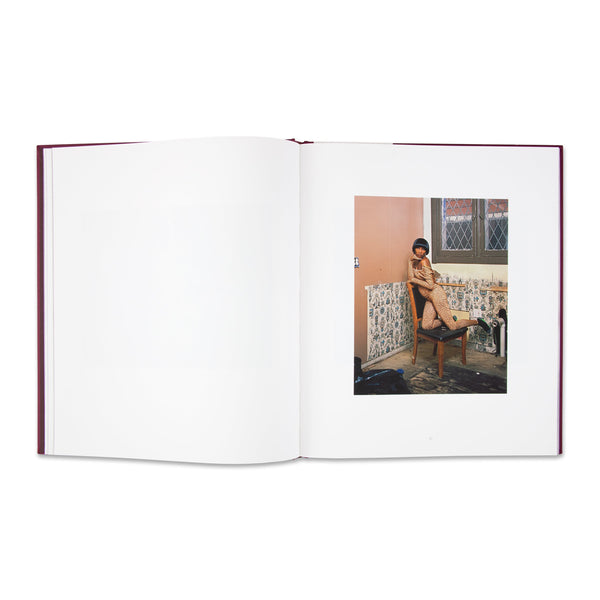 Interior spread of the book Deana Lawson: An Aperture Monograph