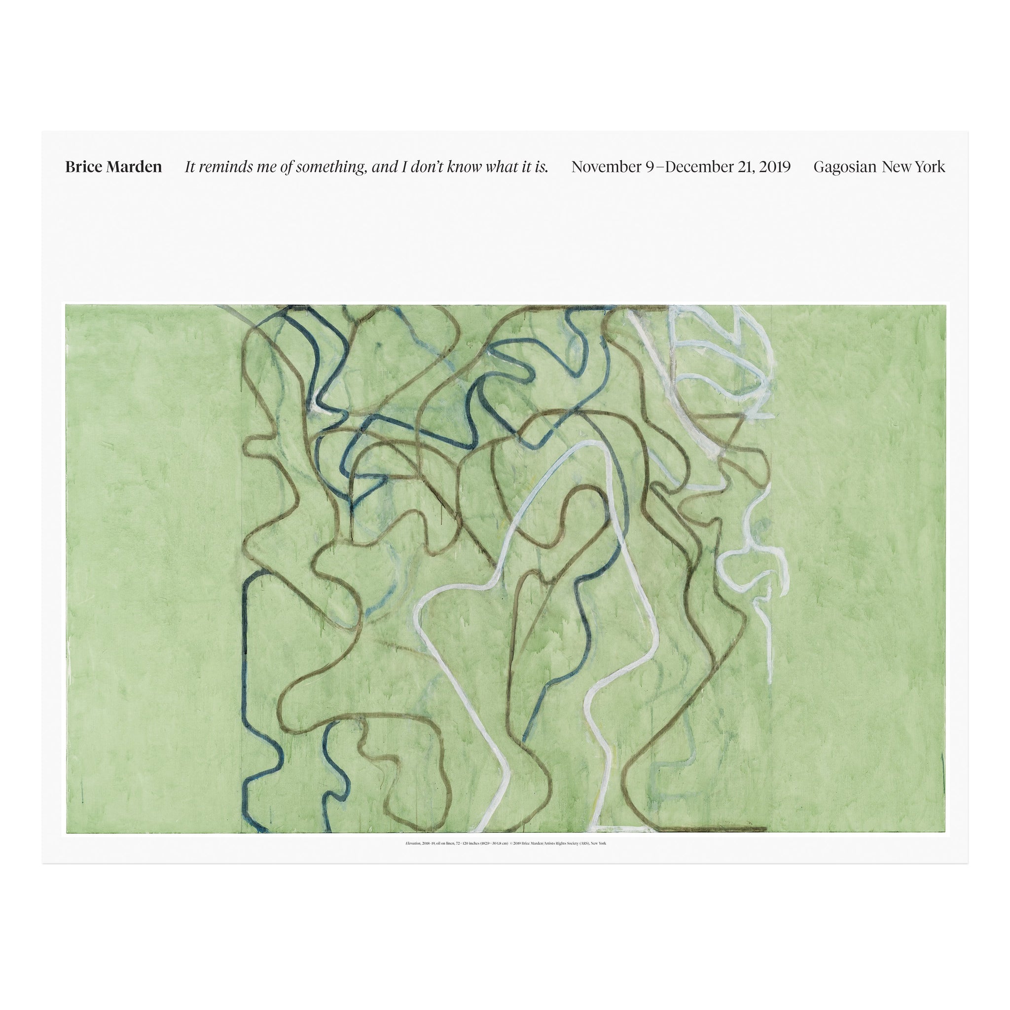 Brice Marden Blockx Poster | Gagosian Shop