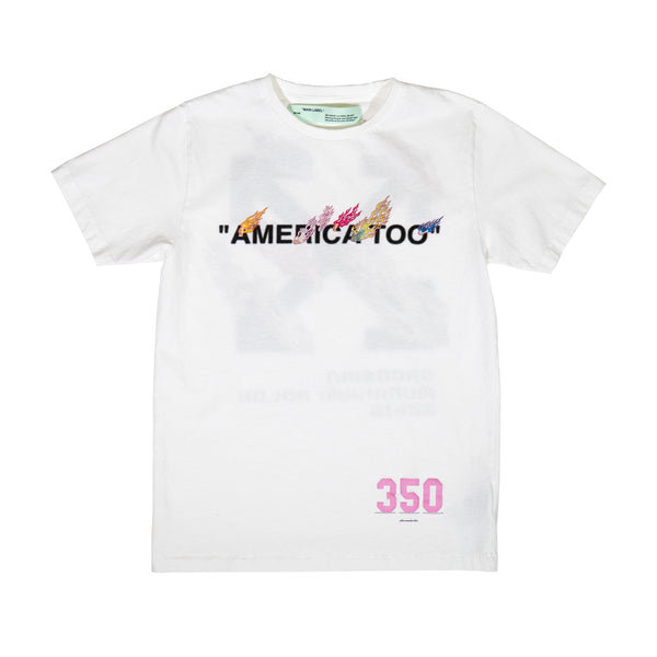 Takashi Murakami and Virgil Abloh: “AMERICA TOO” t-shirt front