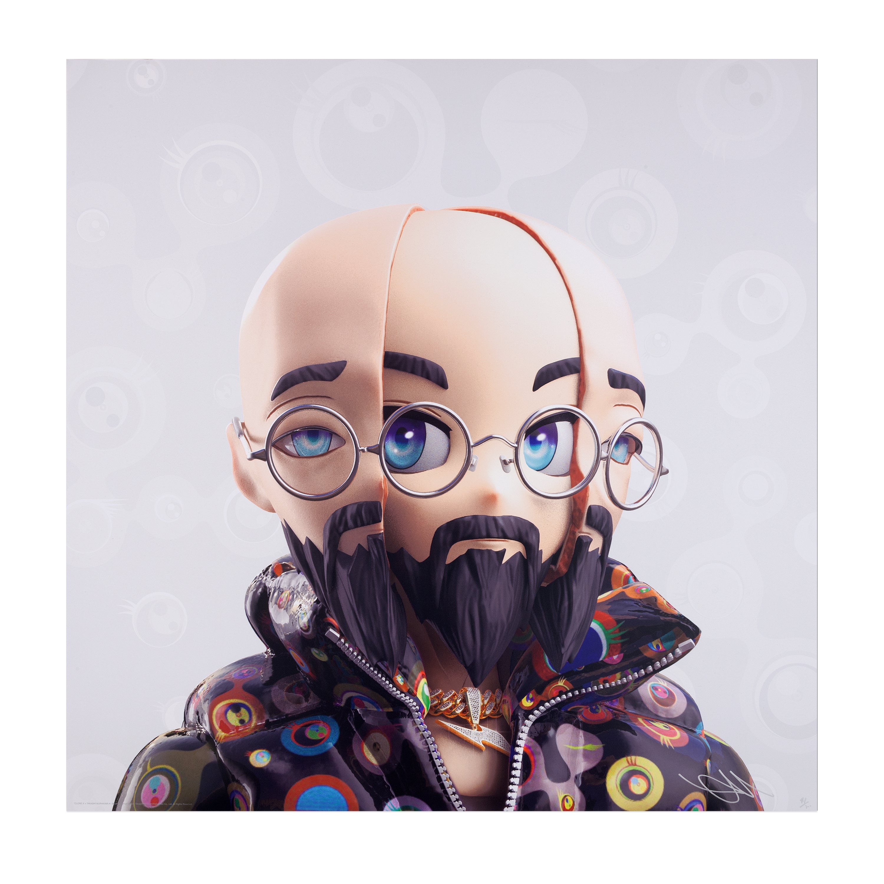 CLONE X × TAKASHI MURAKAMI #1 村上羅漢 ポスター murakami_merch_clone_print.jpg