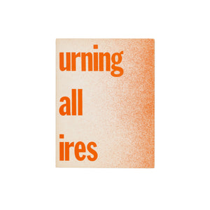 Cover of book Bruce Nauman: Burning Small Fires