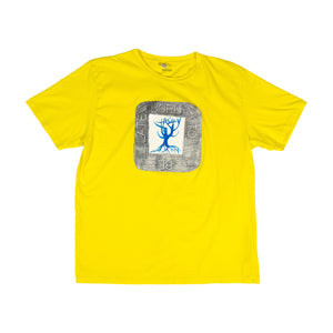 Albert Oehlen: Born to Be Late t-shirt in yellow