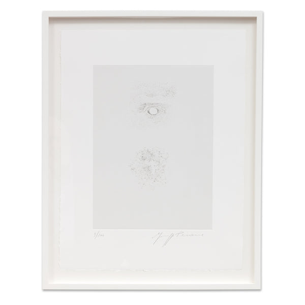 Giuseppe Penone: Identity (White) print in frame