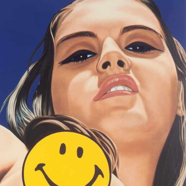 Detail of Richard Phillips: Smiley lithograph