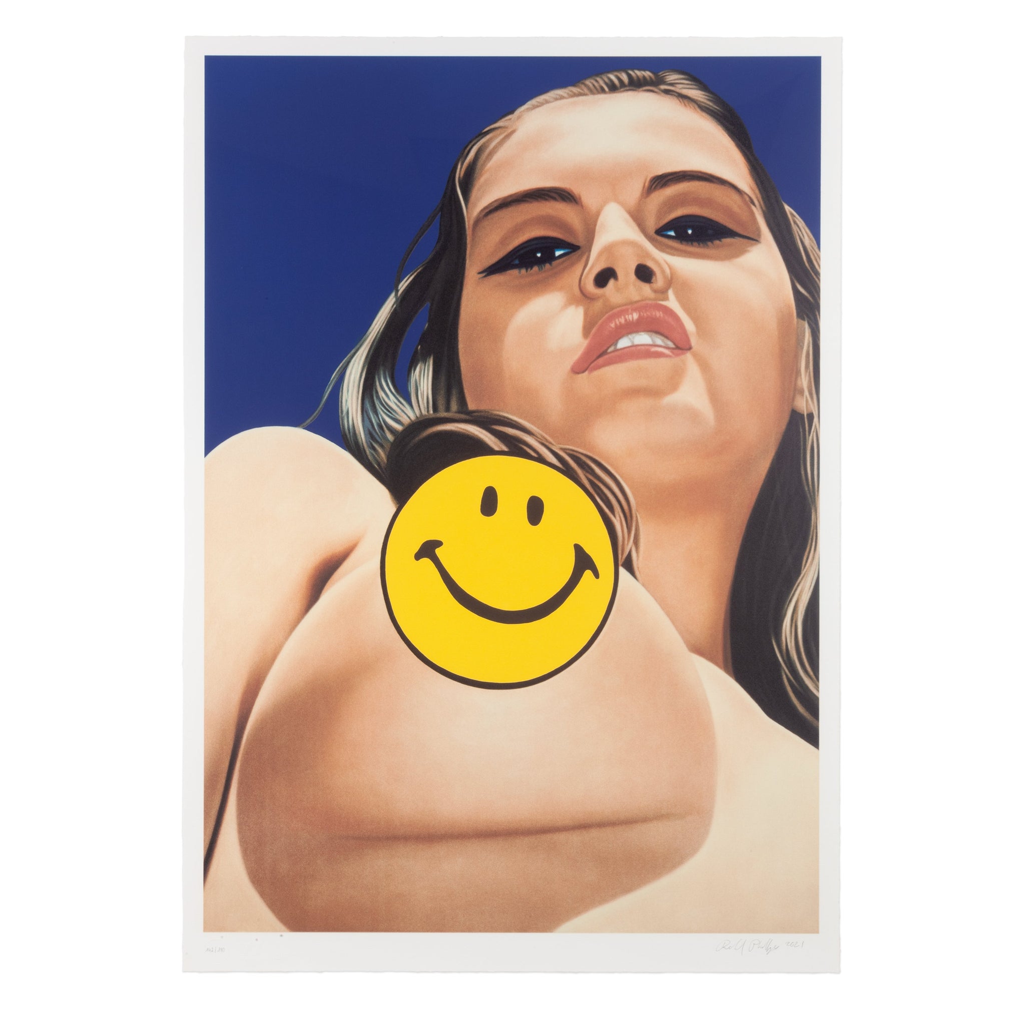 Richard Phillips: Smiley print