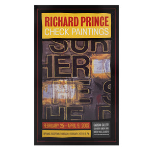 Richard Prince: Check Paintings Poster