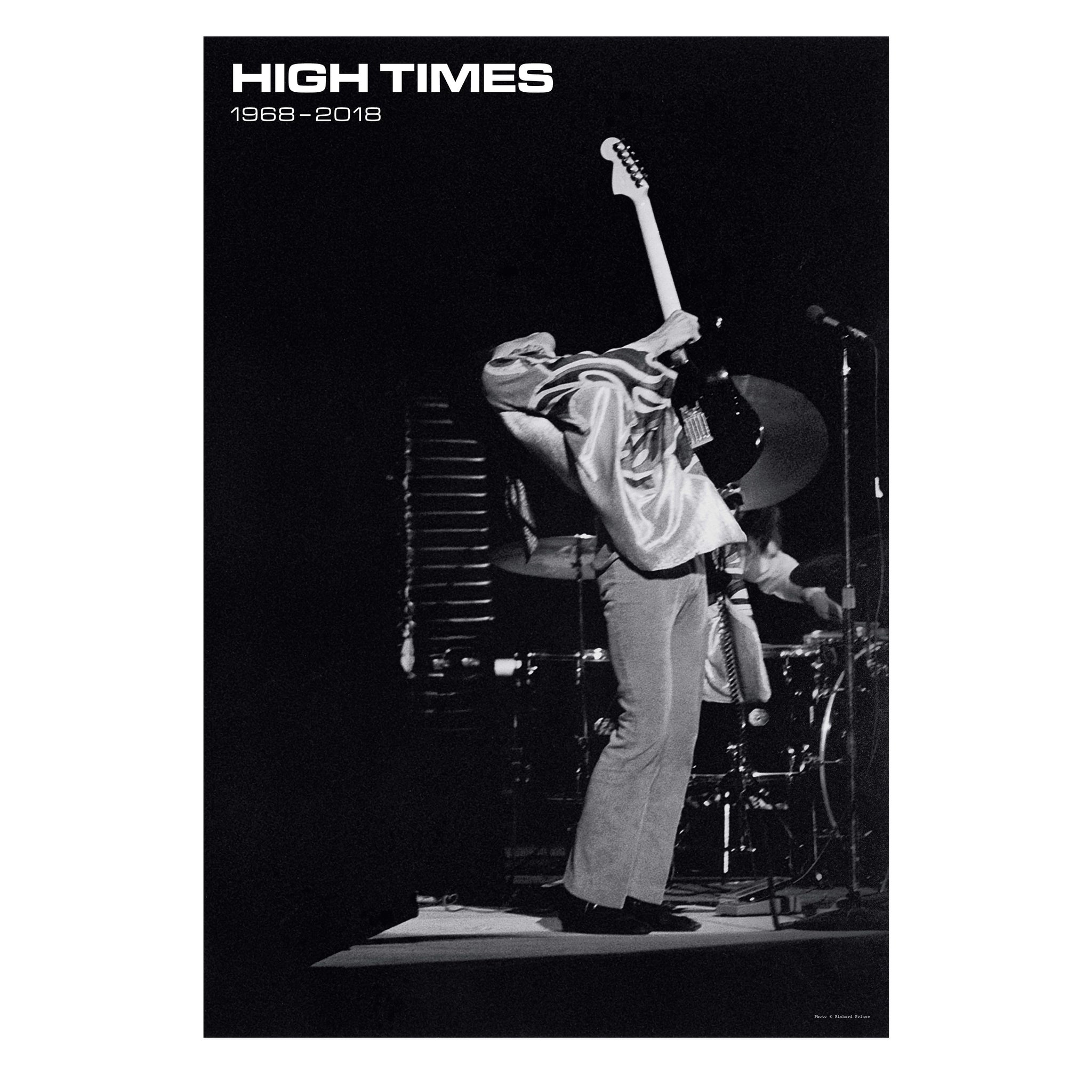 Richard Prince: High Times, depicting a photograph of Jimi Hendrix