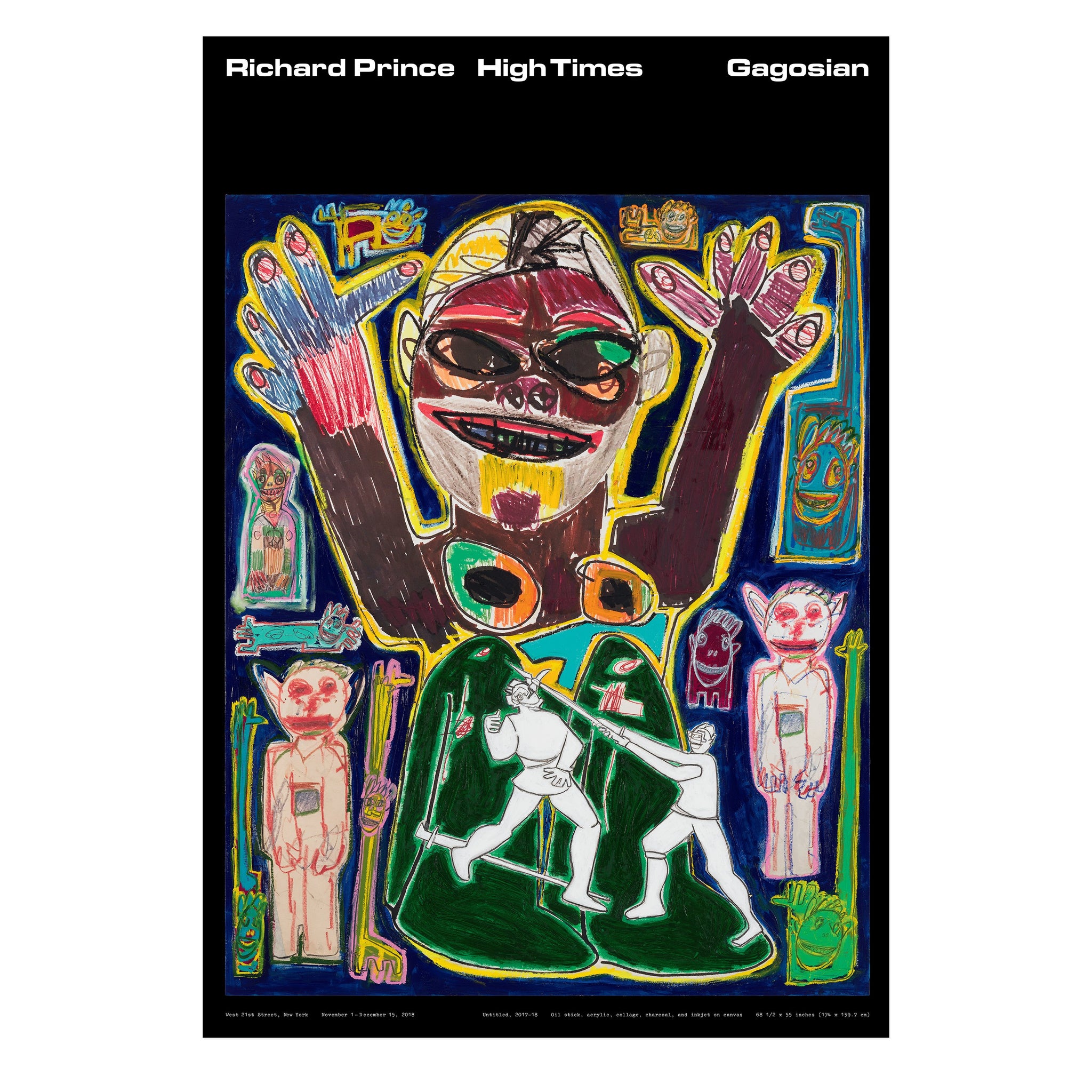 Richard Prince: High Times poster, depicting the painting Untitled (2017–18)