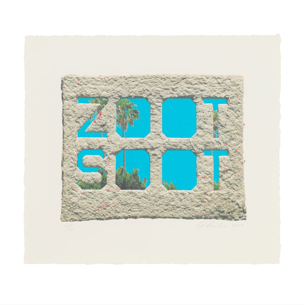 Ed Ruscha: Zoot Soot print