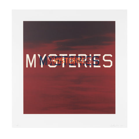 Ed Ruscha: Mysteries lithograph