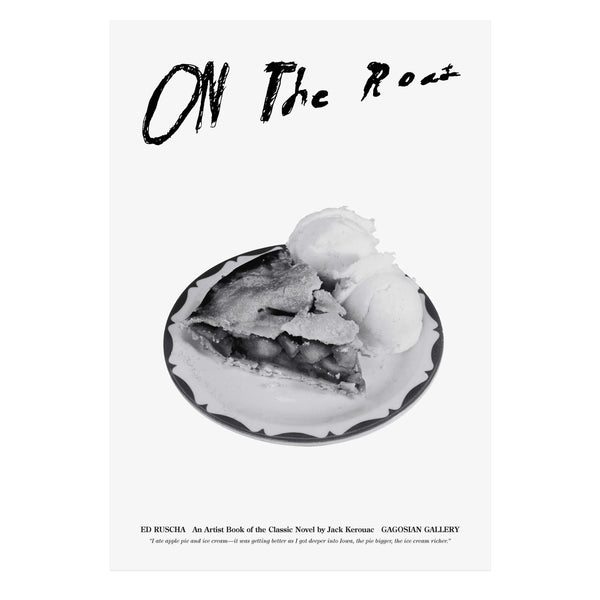 Ed Ruscha: On the Road poster featuring a slice of apple pie 