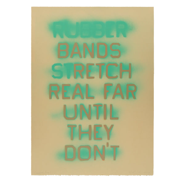 Ed Ruscha: Rubber Bands print