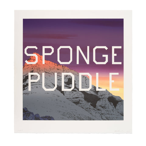 Ed Ruscha: Sponge Puddle print