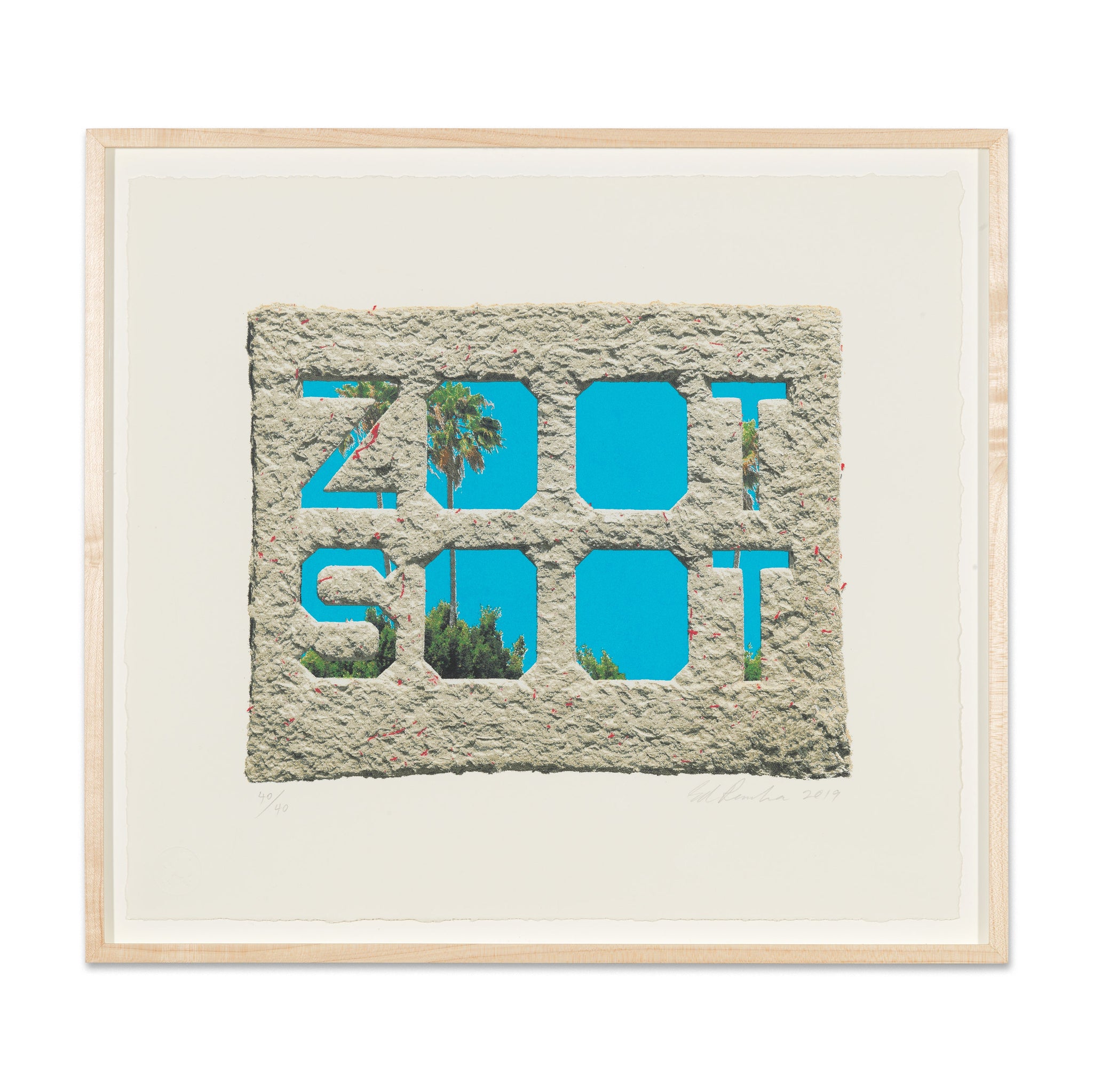 Ed Ruscha: Zoot Soot Screen Print | Gagosian Shop