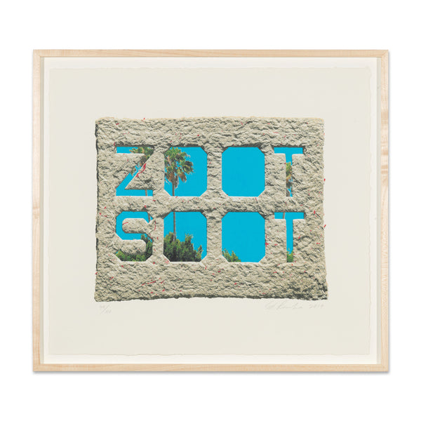 Ed Ruscha: Zoot Soot print in a frame
