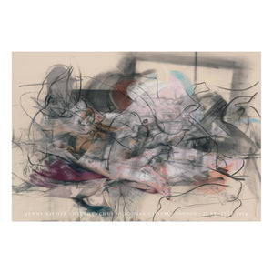 Jenny Saville poster featuring an untitled painting of two figures by the artist