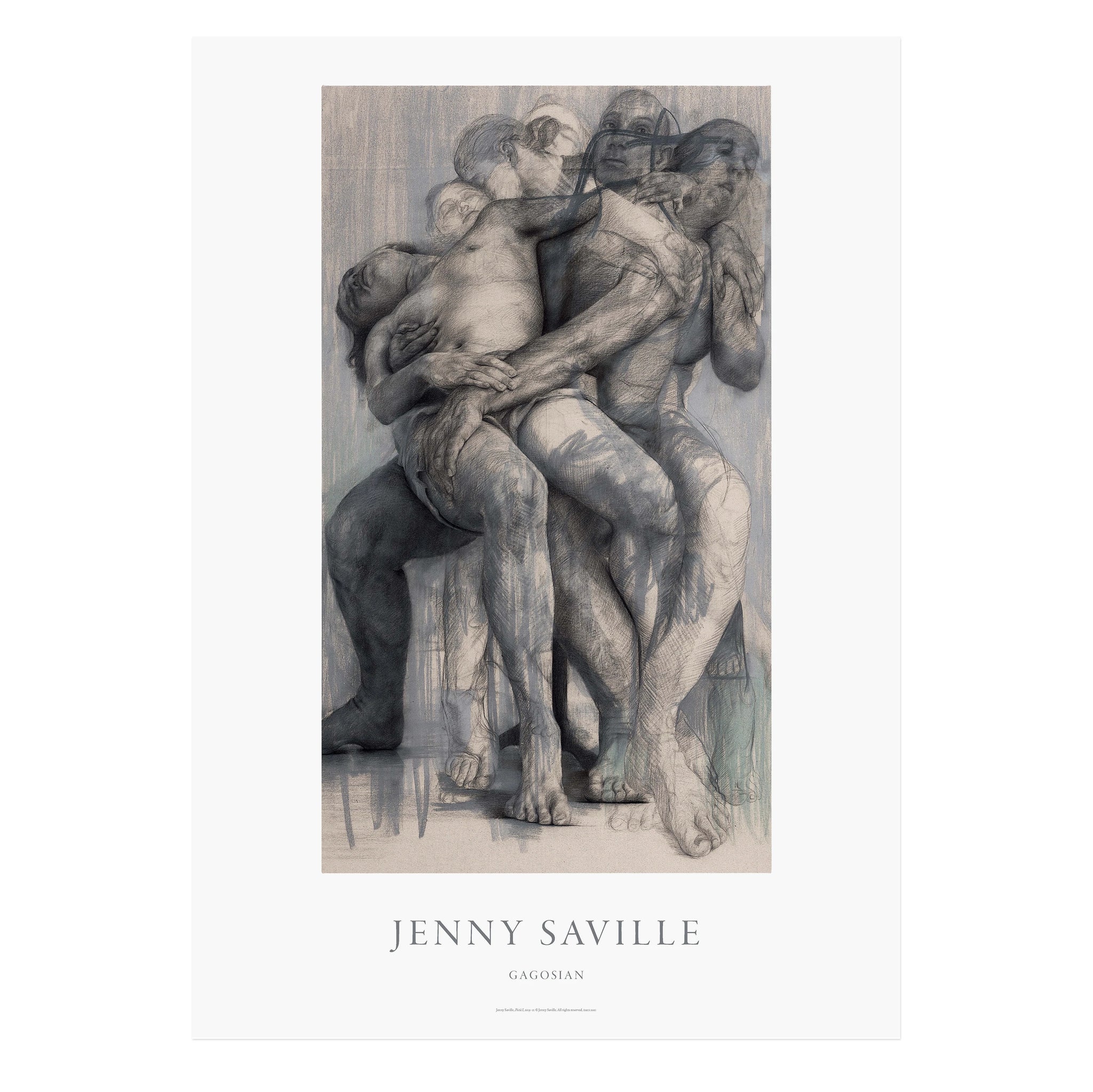 Jenny Saville poster featuring the painting Pietà I