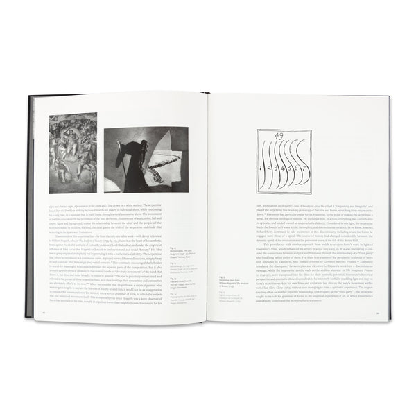 Interior spread of the book Richard Serra: Transmitter
