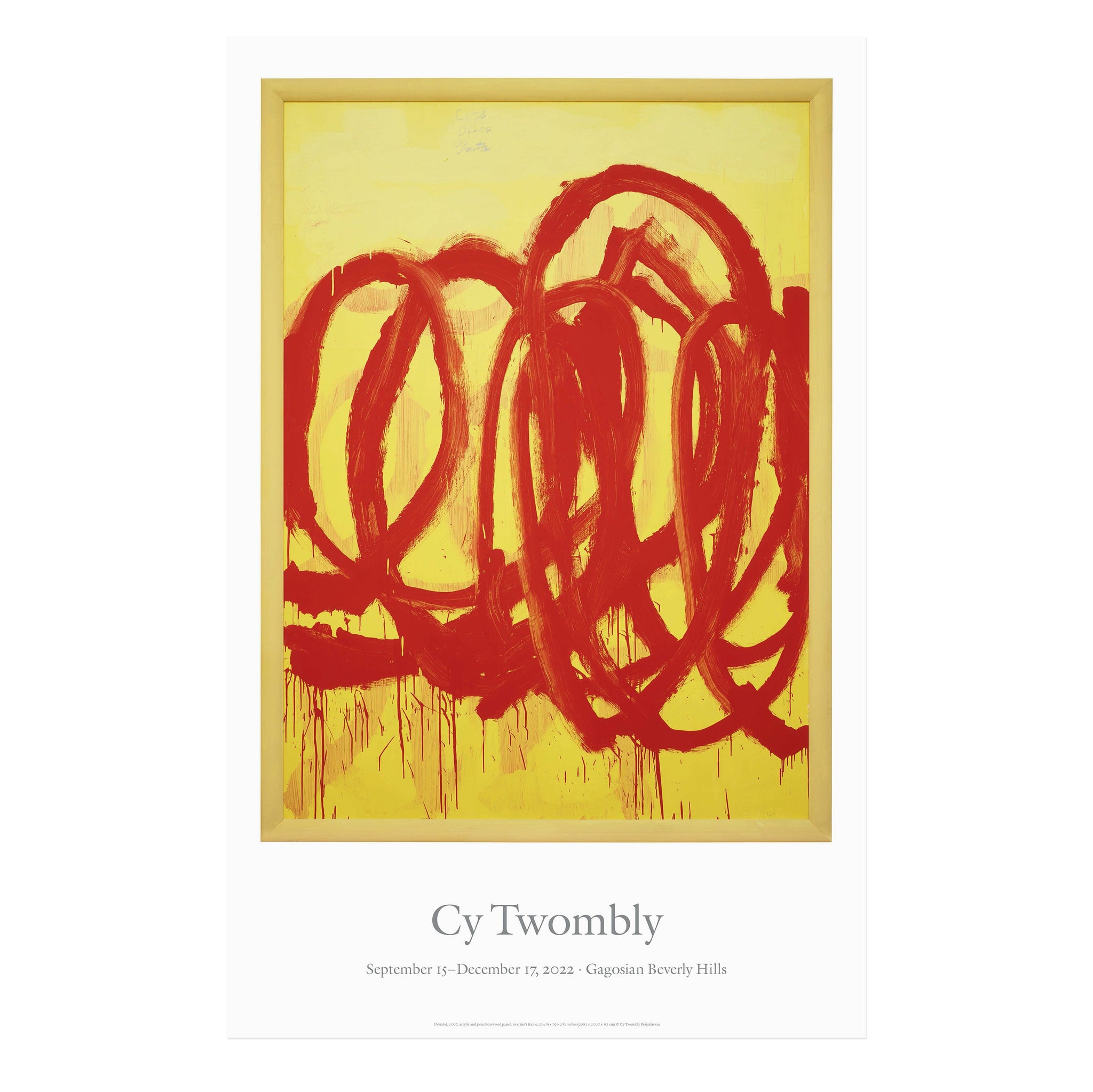 Cy Twombly Poster | Gagosian Shop