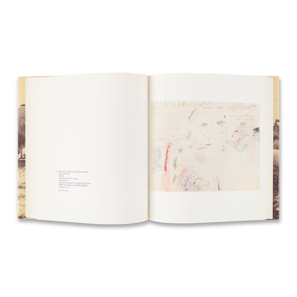 Interior spread of the Cy Twombly: Bilder Paintings 1952–1976, Volume I rare book