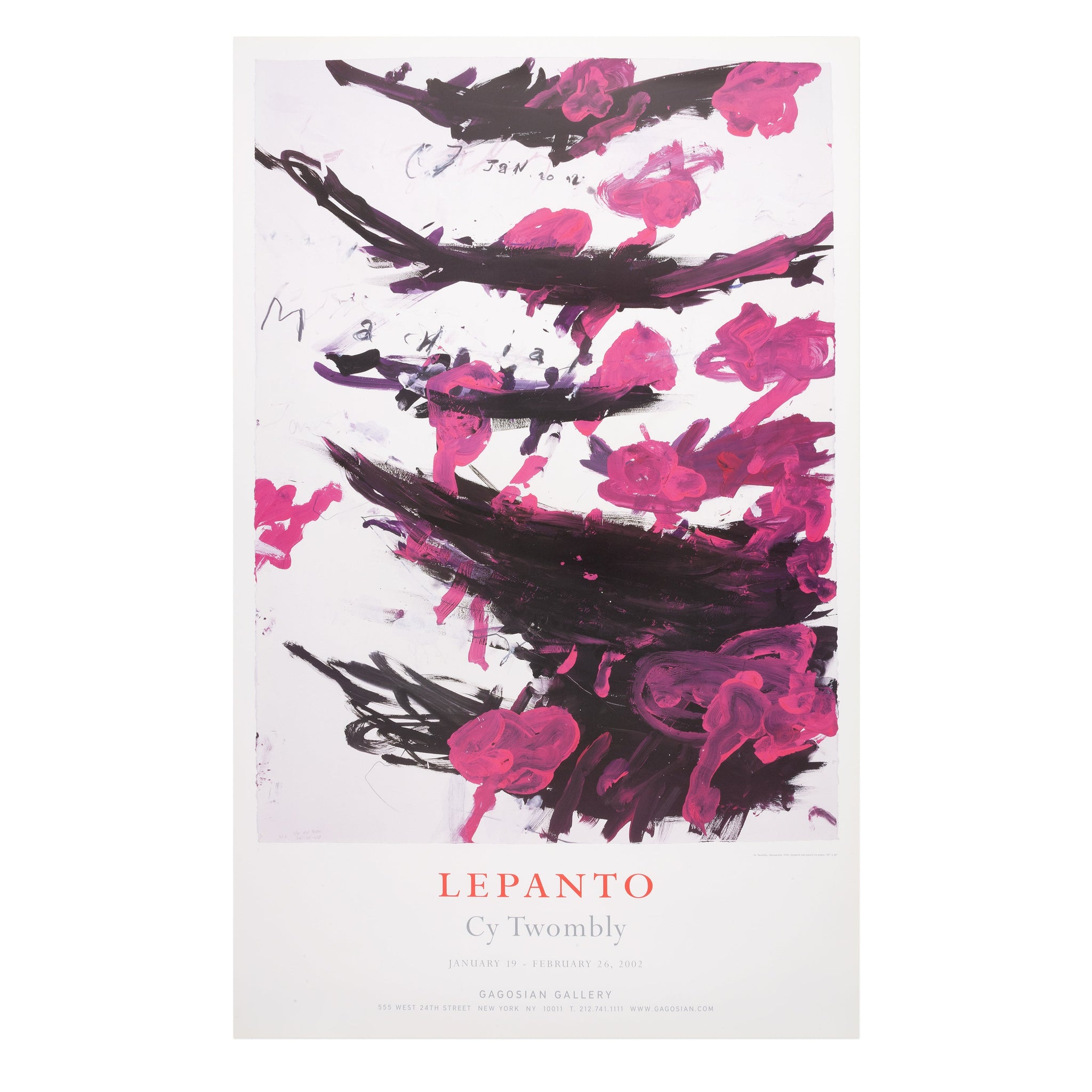 Cy Twombly: Lepanto Poster | Gagosian Shop