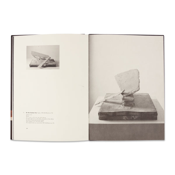 Interior spread of the book Cy Twombly: Ten Sculptures