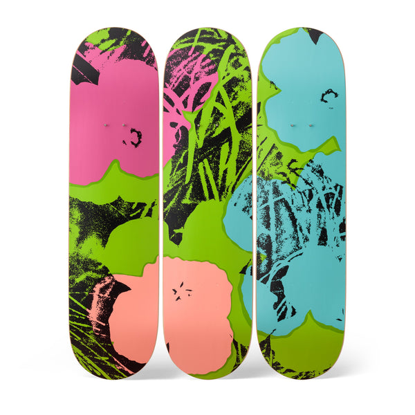 Andy Warhol: Flowers Skateboard Decks (Green/Pink)