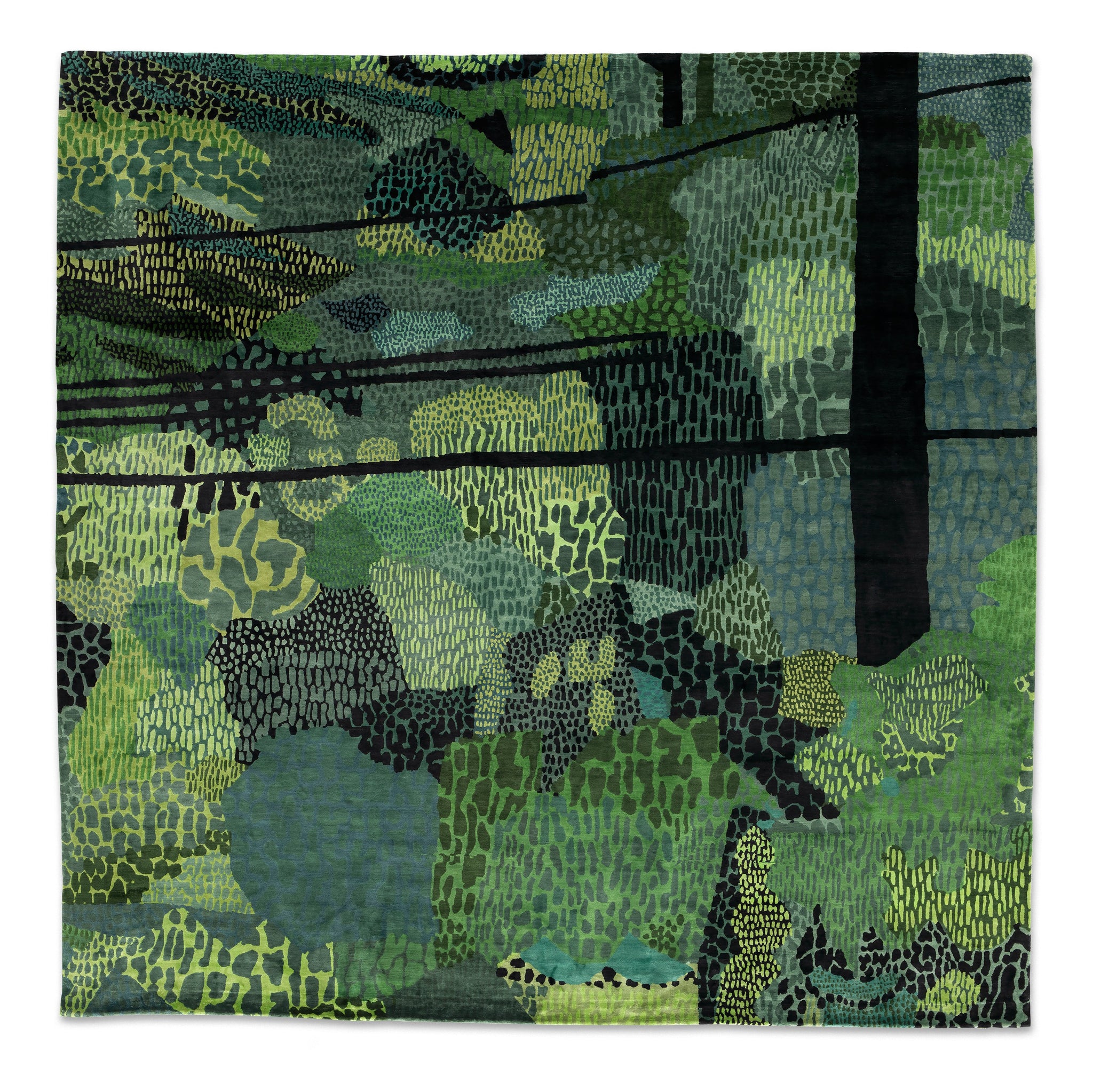 Jonas Wood: Green Pattern Rug
