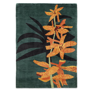 Jonas Wood: Yellow and Orange Orchid Clipping Rug